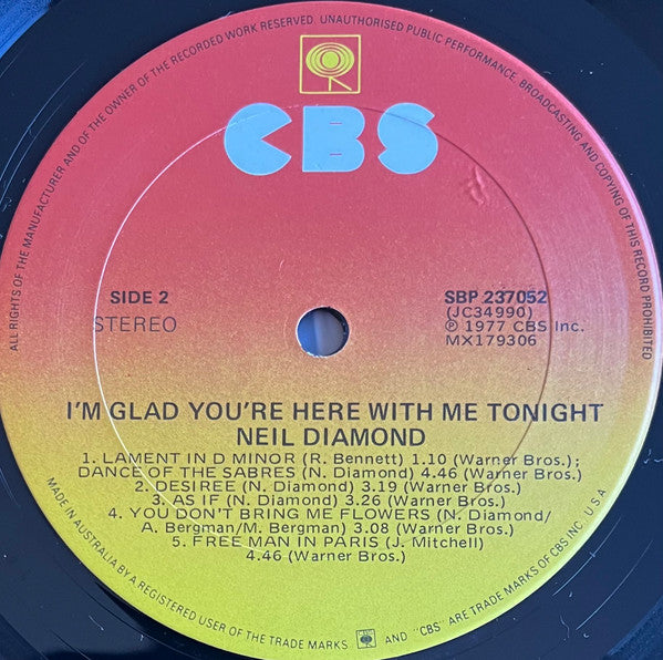 Neil Diamond - I'm Glad You're Here With Me Tonight (rock)