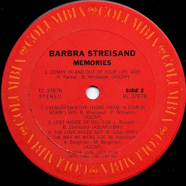 Barbra Streisand-Memories